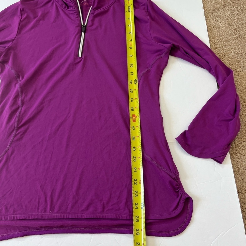 Title Nine Purple Pullover Long Sleeve Athletic Top Size Large Runs Small - Picture 7 of 7